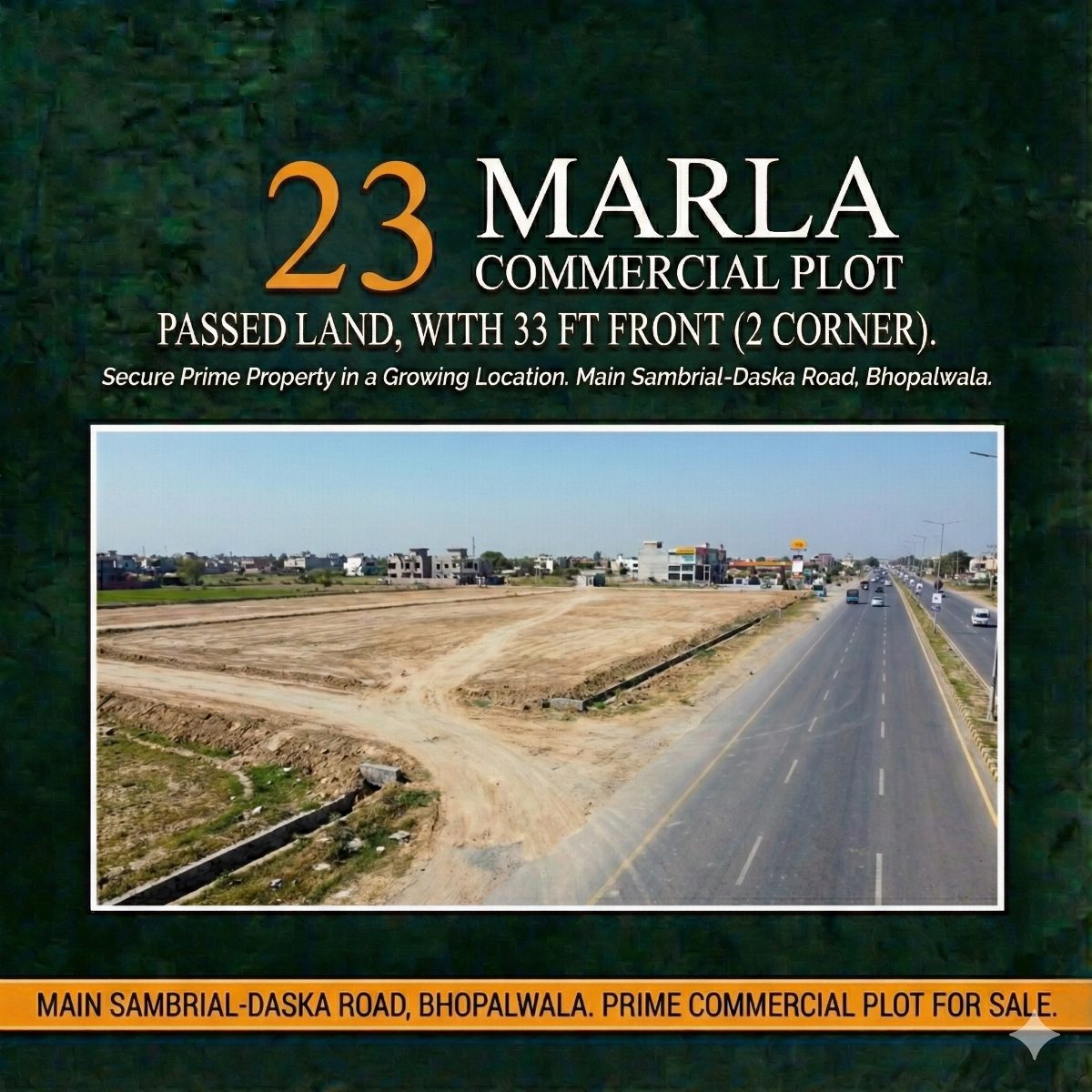 Commercial Plot for Sale in Bhopalwala