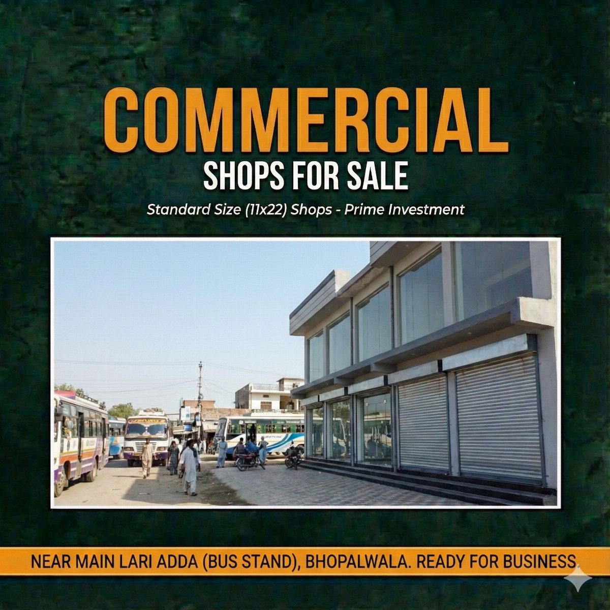 Commercial Shop for Sale in Bhopalwala