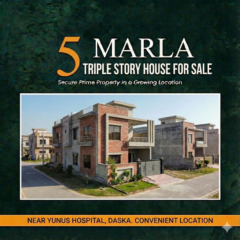 5 Marla Triple Story House in Daska