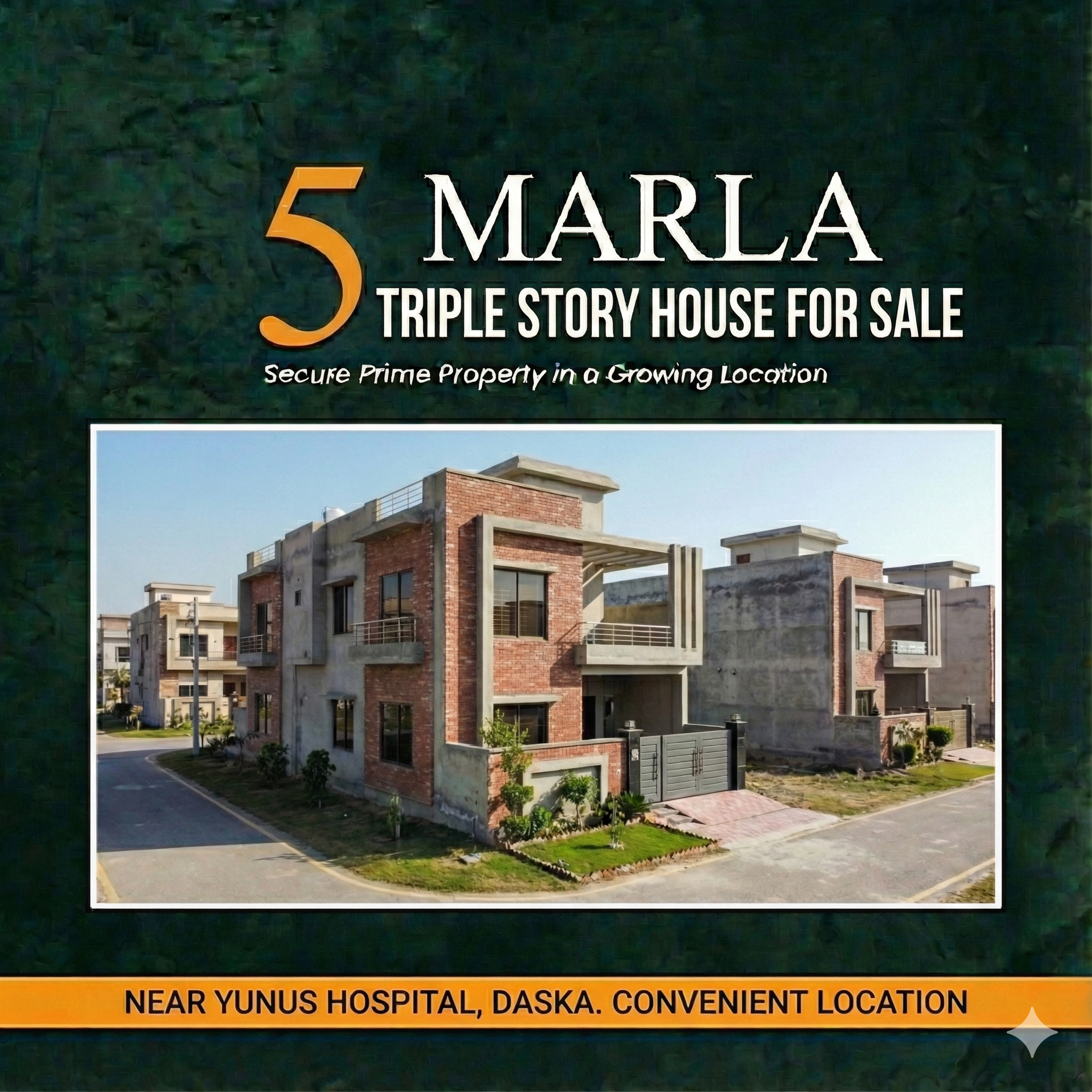 5 Marla Triple Story House in Daska