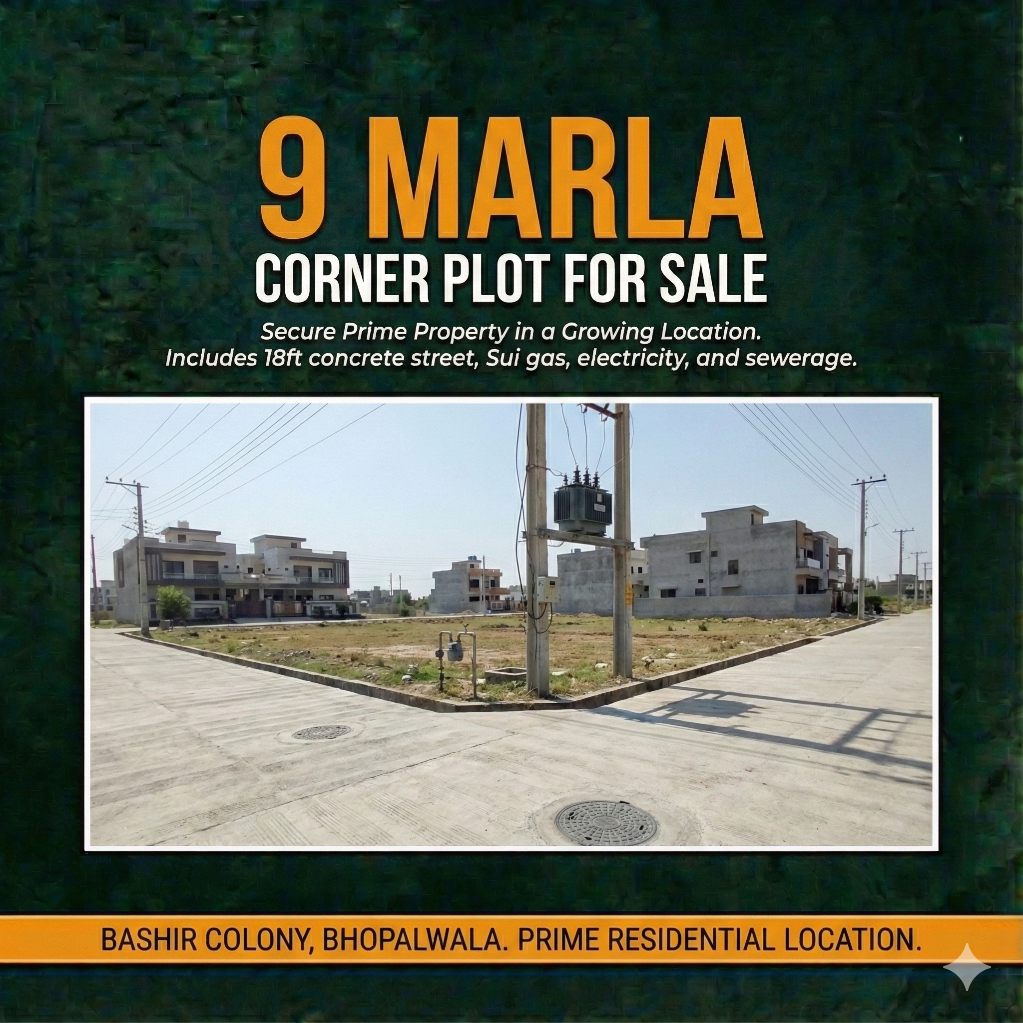 9 Marla Plot for Sale